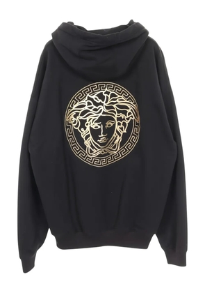 Fendi Pre-Owned x Versace Medusa logo embroidery hoodie - Black
