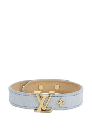 Louis Vuitton Pre-Owned 2021-2025 Leather LV Iconic Bracelet costume bracelet - Blue