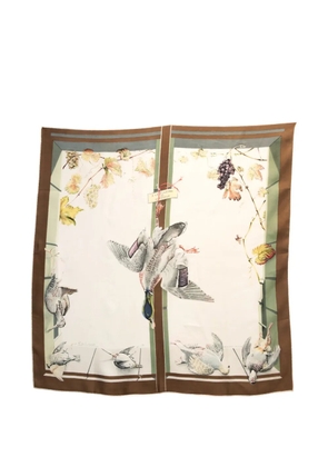 Hermès Pre-Owned 1959 A La Fenêtre Du Chasseur scarf - Brown