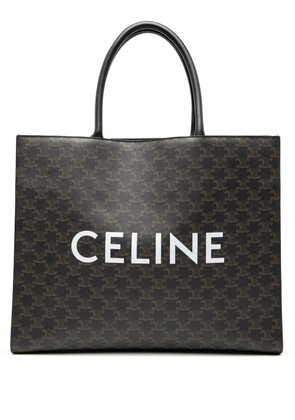 Celine Pre-Owned 2021 Medium Triomphe Coated Canvas Cabas Horizontal tote bag - Brown