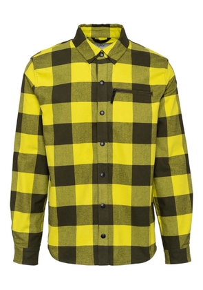 Aztech Mountain Loge Peak check zip ski shirt - Yellow
