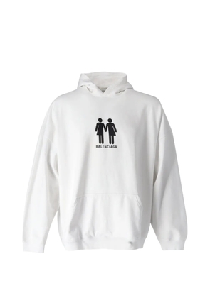 Balenciaga Pre-Owned printed hoodie - White