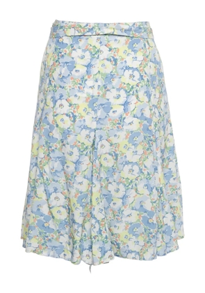 Polo Ralph Lauren Vintage floral-print wrap skirt - White