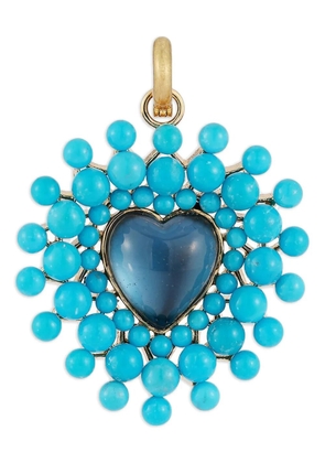 Storrow Jewelry Juliana topaz and turquoise pendant - Gold