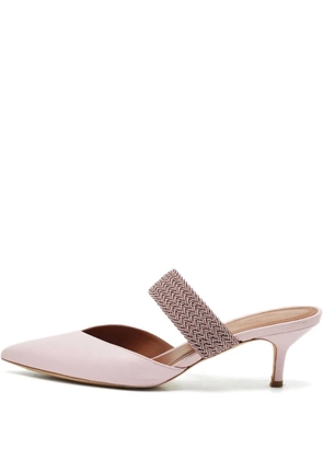 Malone Souliers x Roy Luwolt strap-braided leather mules - Pink