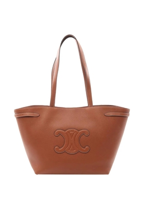Celine Pre-Owned 2021-2025 Medium Grained Calfskin Cuir Triomphe Cabas Anais tote bag - Brown