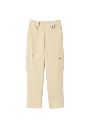TWINSET twill cargo trousers - Neutrals