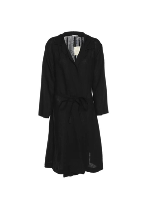 Marina Rinaldi linen belted waist dress - Black