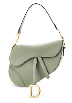 Christian Dior Pre-Owned Saddle Handbag Leather Medium shoulder bag - Green