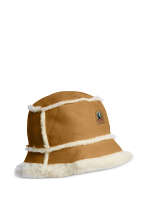 Parajumpers shearling-trimmed bucket hat - Brown