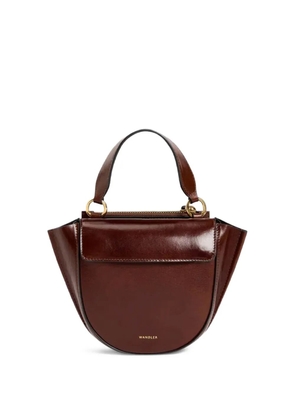Wandler Hortensia top handle satchel - Brown