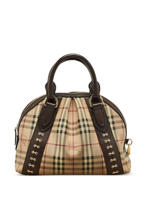 Burberry Pre-Owned Haymarket check tote bag - Neutrals