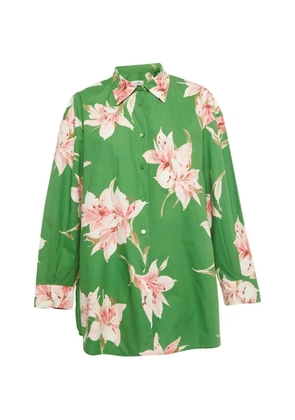 Valentino Pre-Owned floral cotton top - Green