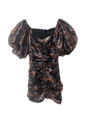 Isabel Marant Vintage Puff sleeve print dress - Black