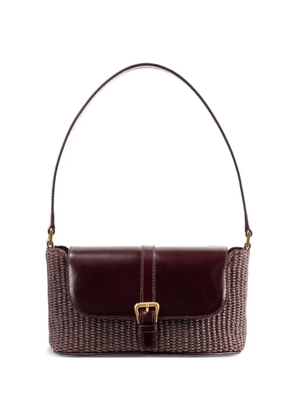 BY FAR Miranda flap shoulder bag - Brown