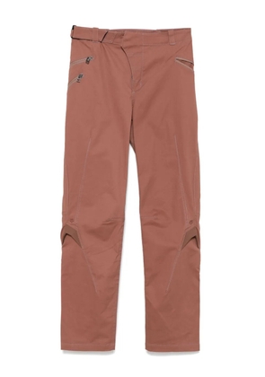 Kiko Kostadinov x Fox Lab Moto trousers - Brown