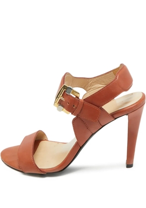 Balenciaga Pre-Owned leather ankle-strap sandals - Brown