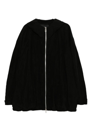 SONGZIO edge fold volume hood jacket - Black