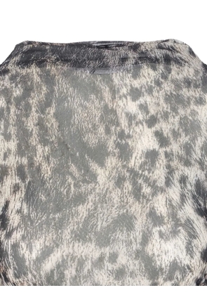 Aniye By animal-print long-sleeve top - Black