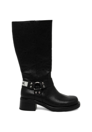 Just Cavalli harness-detail boots - Black