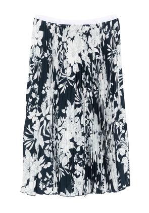 Nº21 pleated floral-print midi skirt - Blue