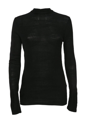 BOSS mock-neck top - Black