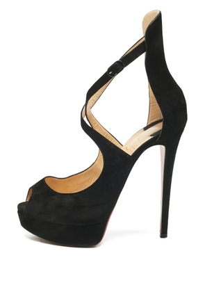 Christian Louboutin Pre-Owned peep-toe sandals - Black