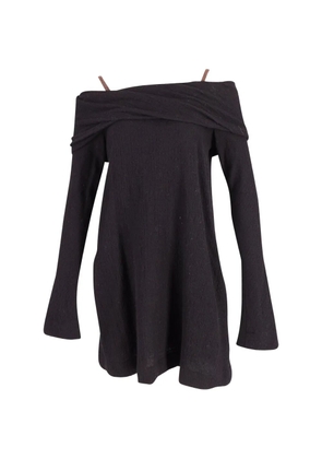 Isa Arfen off-shoulder mini dress - Black