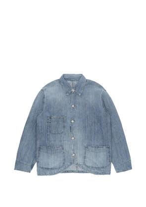 Fortela chest-pocket denim jacket - Blue