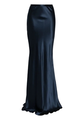 Michelle Mason bias maxi skirt - Blue