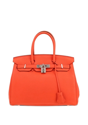 Hermès Pre-Owned orange leather top handle bag