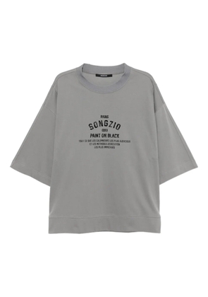 SONGZIO paint dolman T-shirt - Grey