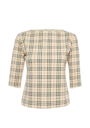 Burberry Pre-Owned check-pattern top - Neutrals