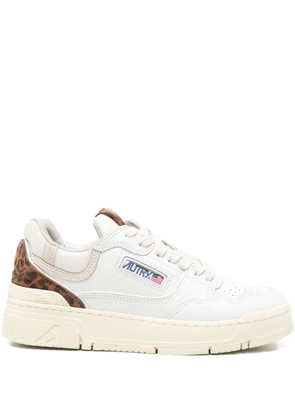 Autry CLC leopard-print sneakers - White