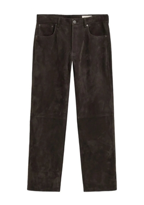 GANT 240 Mulberry Street suede trousers - Brown