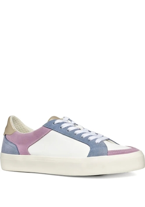 Geox Emmeleny Leisure leather panelled sneakers - White