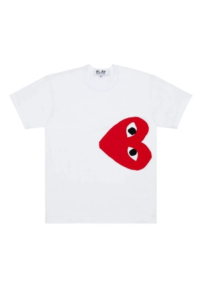 Comme Des Garçons Play Side Heart logo T-shirt - White