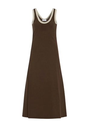 Rosetta Getty ribbed midi dress - Brown