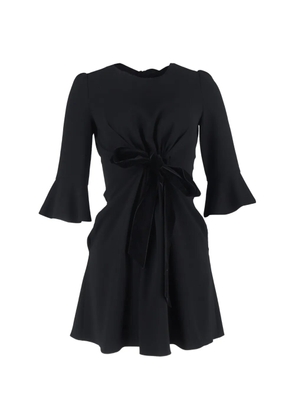 Diane Von Furstenberg Vintage bow-detail mini dress - Black