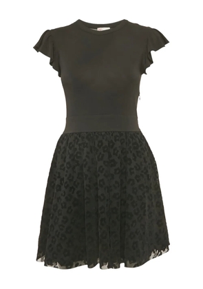 Valentino Garavani Pre-Owned animal-pattern tulle dress - Black