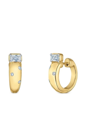 KWIAT 18K yellow gold Cobblestone diamond earrings