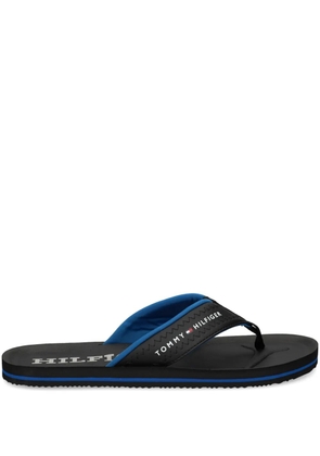 Tommy Hilfiger logo-print flip-flops - Black