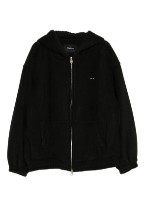 SONGZIO panther-embroidered fleece jacket - Black