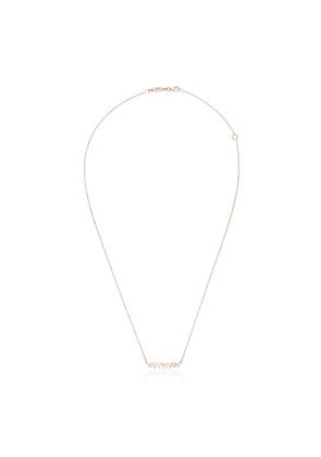 Suzanne Kalan 18kt rose gold Classic diamond bar necklace