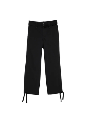 sacai belted trousers - Black