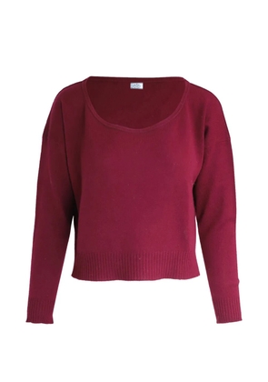 Prada Pre-Owned cropped round-neck top - Red