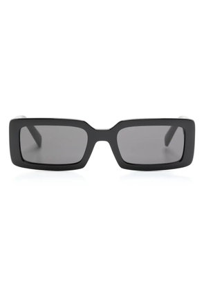 Dolce & Gabbana Eyewear logo-print rectangle-frame sunglasses - Black
