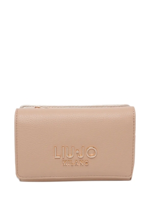LIU JO logo-appliqué wallet - Neutrals