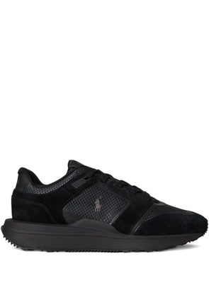 Polo Ralph Lauren suede leather lace sneakers - Black