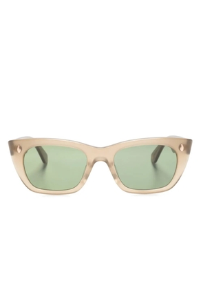 Garrett Leight geometric-frame sunglasses - Neutrals